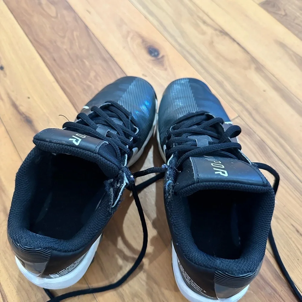 Nike.  Vapor Black and White Athletic Shoes (3.5Y)